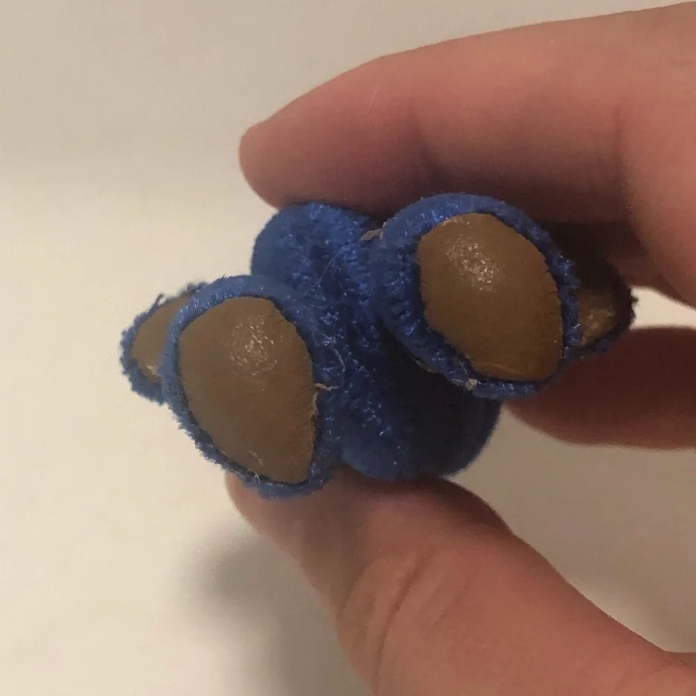 Plush Blue Teddy Bear with Gold Charm (Free with any toy purchase)